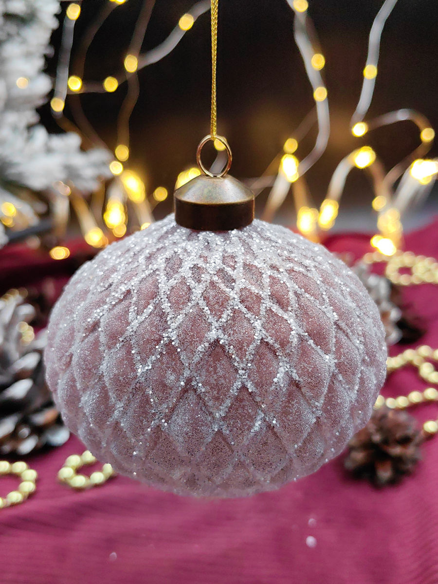 Шар орхидея 10 см, стекло Merry Green MG24190 фото 2 Шар орхидея 10 см, стекло Merry Green MG24190 фото 2