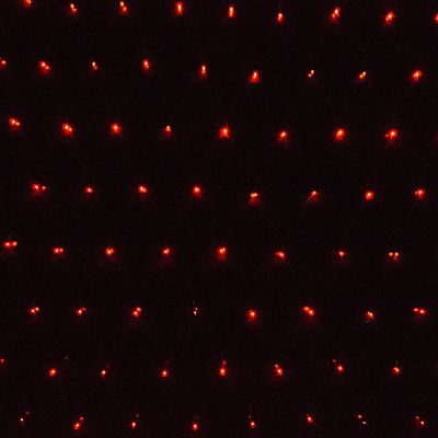 Уценка Светодиодная гирлянда сетка 120 LED 1,5х1,5 м Красный 20163021