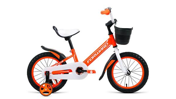 Велосипед детский  FORWARD Nitro 14 14" XS оранжевый/белый  2019