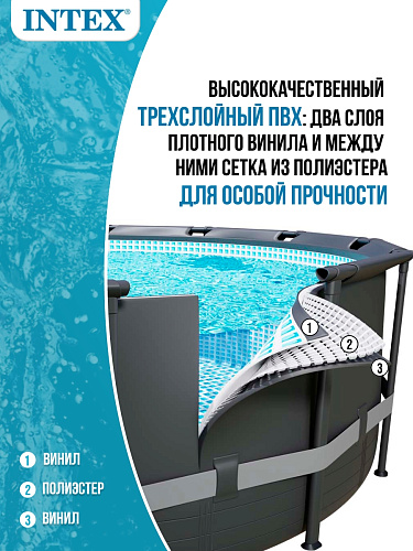 													Бассейн каркасный Intex Ultra XTR Frame 549х132см, арт. 26330 фото 9