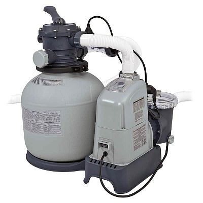 Хлорогенератор с песочным фильтр-насосом 6000 л/час л/час 650 W INTEX 28676 Хлорогенератор с песочным фильтр-насосом 6000 л/час л/час 650 W INTEX 28676