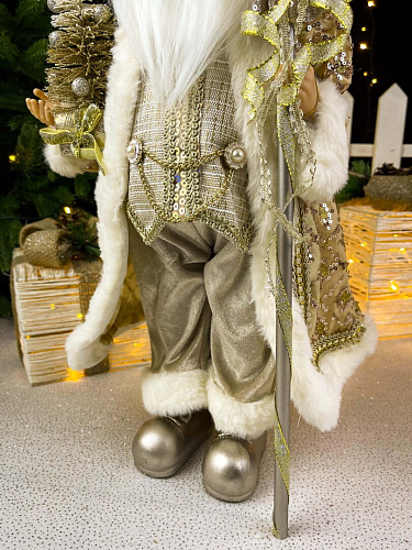 													Дед Мороз  45 см шампань S1102-18 фото 4