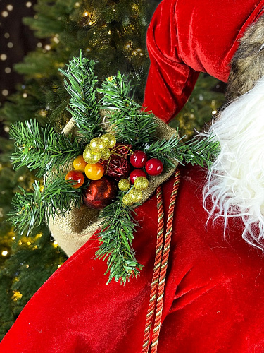 													Дед Мороз  150 см красный, золотой 18101-60 фото 3