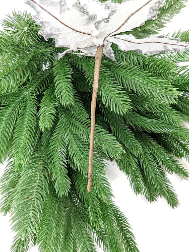 Цветок серебристый d 21 см Al-9202-5s фото 2 Цветок серебристый d 21 см Al-9202-5s фото 2