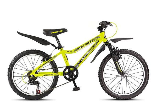 Велосипед горный MAXXPRO SLIM 20" 11" 6 ск. салатово-черный Y104-H36119 