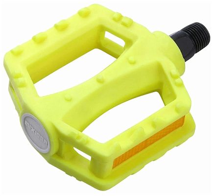 Педали для детских велосипедов Vinca sport VP 620, 83x77x26 мм, пластик с шипами, 1/2", шариковые/на