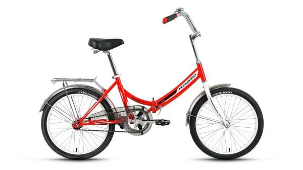 Велосипед городской складной FORWARD Arsenal 1.0 20" 14" 1 ск. красный глянцевый FORWARD Arsenal 1.0