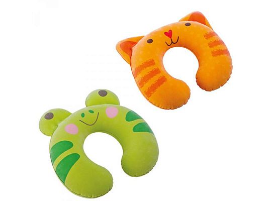 Детская надувная подушка под шею INTEX "Kidz" 28х30х8 см  68678