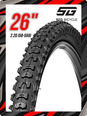 Велопокрышка Bike Parts 26"x2.20 (58-559) PM-1063/RT-308  черный Х126614