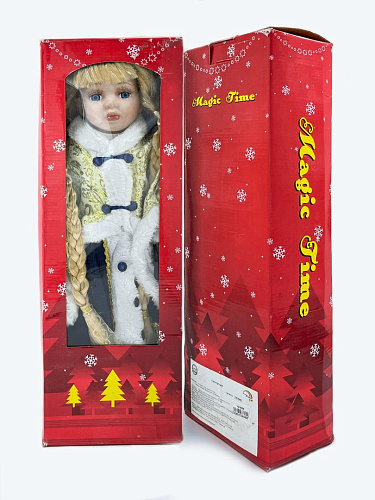 													Снегурочка  45 см синий, золотой YD18008 фото 3