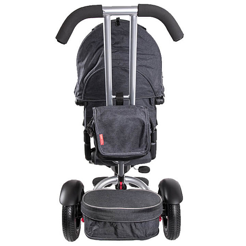 Детский трехколесный велосипед с ручкой Tech Team Luxury черный 400018 фото 4 Детский трехколесный велосипед с ручкой Tech Team Luxury черный 400018 фото 4