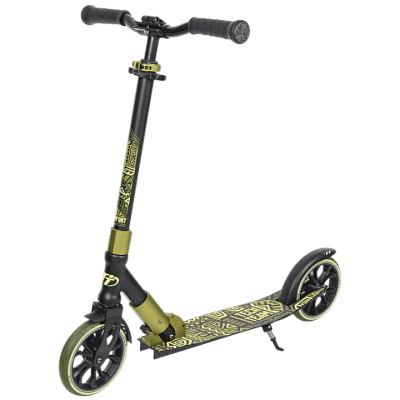 Самокат Городской складной Tech Team COMFORT 180R (2021г.) черно-зеленый  062235 Самокат Городской складной Tech Team COMFORT 180R (2021г.) черно-зеленый  062235