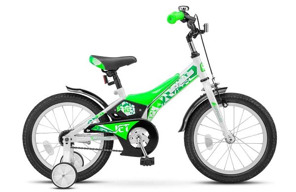Велосипед детский  STELS JET 16" 9" Белый/салатовый LU072120 