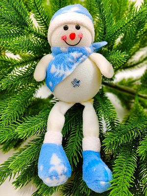 Снеговик 14 см синий 27010-1Blue Снеговик 14 см синий 27010-1Blue