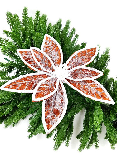 													Цветок бежевый d 28 см 99222802beige фото 5