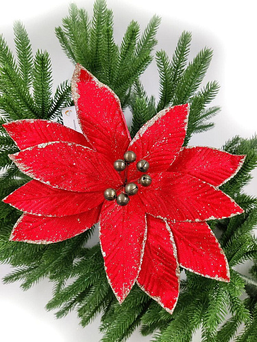 													Цветок красный d 33 см 99223301red фото 3