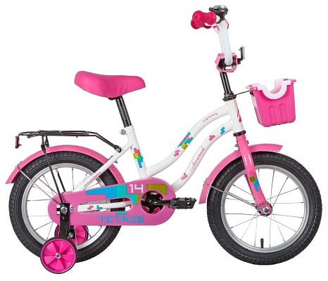 Велосипед детский Novatrack TETRIS 14" XS 1 ск. белый 141TETRIS.WT20 