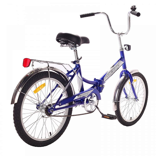 													Велосипед городской складной  Десна 2200 20" 13,5" синий LU073760 2020 фото 3