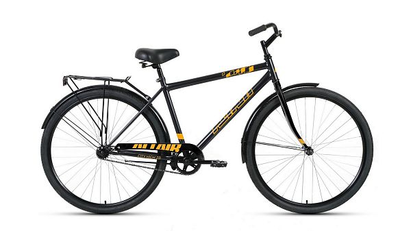 Велосипед городской дорожный ALTAIR City 28 high 28"/700c 19" 1 ск. темно-серый/оранжевый RBK22AL280