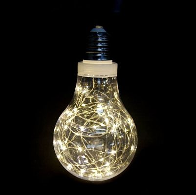 Уценка Светодиодная нить Роса 15 см 50 LED белый теплый  K130-483