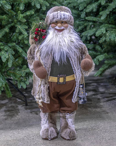 													Дед Мороз  45 см коричневый 18301-18