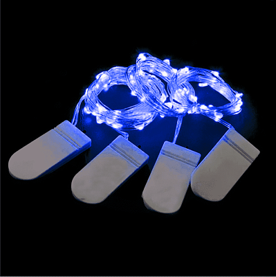 Светодиодная нить Роса 2 м 20 LED синий K130-404