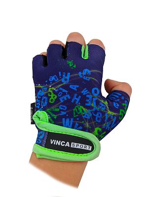 Велоперчатки Vinca sport LETTERS 3XS синие VG 939 letters (3)