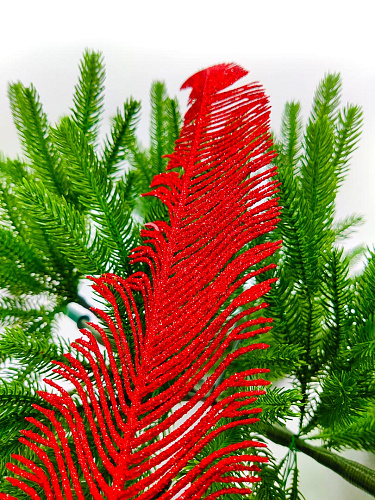 Перо красный см fz-10081R фото 2 Перо красный см fz-10081R фото 2