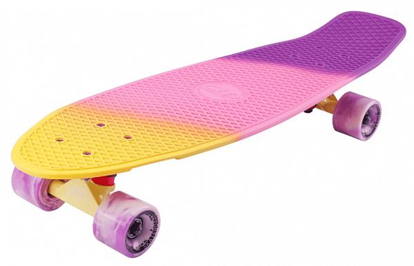 Скейтборд Tech Team TRICOLOR 27" Lemon - Purple 00003161