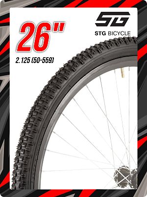 Велопокрышка STG 26"x2.125 (50-559) BL-754  черный Х95446