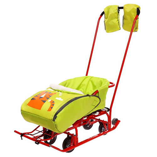 Санки с набором аксессуаров детские Тимка 5УН алый 9441485/Т5УН/АЛ Санки с набором аксессуаров детские Тимка 5УН алый 9441485/Т5УН/АЛ