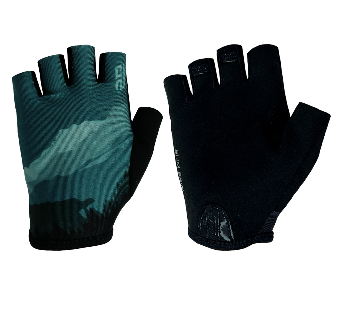 Велоперчатки STG Slim Skin M зеленый, черный Х112303-M фото 2 Велоперчатки STG Slim Skin M зеленый, черный Х112303-M фото 2
