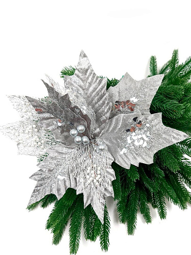 													Цветок серый d 30 см Flo-21 фото 3