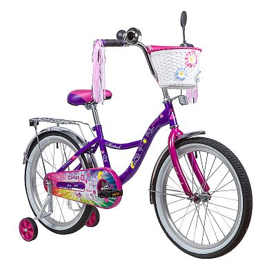 Велосипед детский  Novatrack  LITTLE GIRLZZ 20"  фиолетовый 207GIRLZZ.VL9 