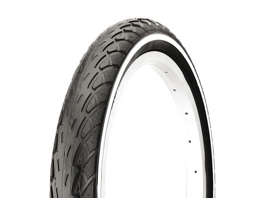 Велопокрышка DELI 14"х1 3/8x1 5/8 (44-288) SA-206  черный-белый D14206