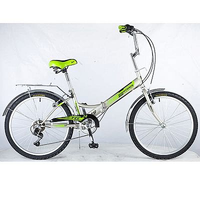 Велосипед городской складной Novatrack  24"  6 ск. серый 24FTG6SV.GR8 