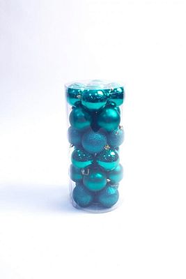 Набор шаров 8 см 24 шт темно-зеленый 80AGV24-02LT.GR