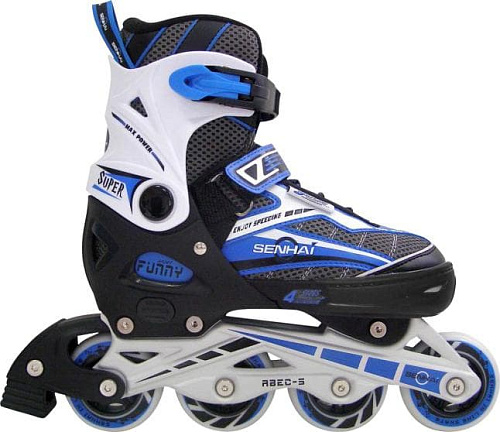 Роликовые коньки Senhai G195-H30223, 37 Black - Blue, , 00002178 Роликовые коньки Senhai G195-H30223, 37 Black - Blue, , 00002178