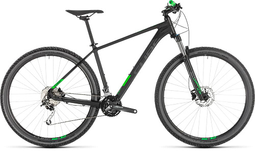 													Велосипед горный хардтейл передняя амортизационная вилка CUBE ANALOG 29" 19" черно-зеленый 298040-19