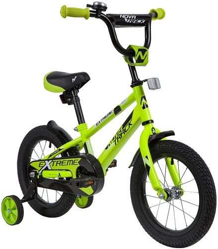 													Велосипед детский  Novatrack EXTREME 14" 8,5" зеленый 143EXTREME.GN21 2021 фото 2