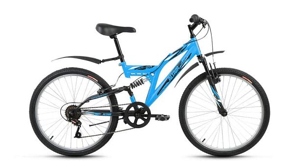 Велосипед горный ALTAIR MTB FS 24" 14" 18 ск. синий ALTAIR MTB FS 24 14" синий 