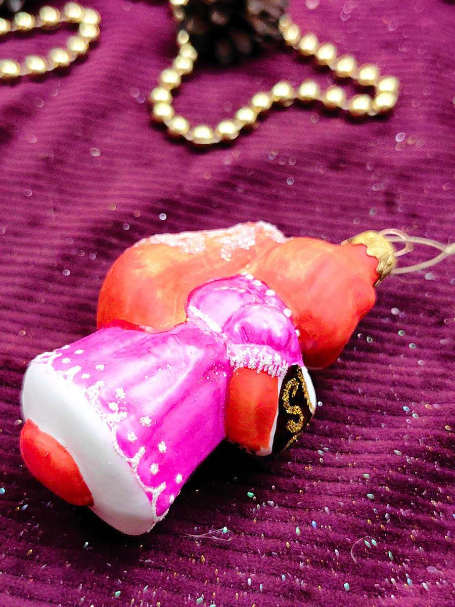 Елочная игрушка Лисичка розовый 10 см, стекло // лисичка PINK фото 4 Елочная игрушка Лисичка розовый 10 см, стекло // лисичка PINK фото 4