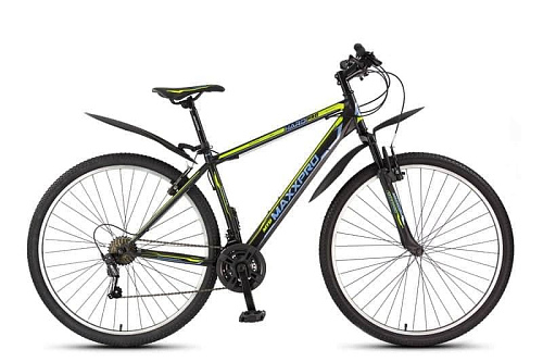 													Велосипед горный хардтейл MAXXPRO Hard  29" 18" черно-салатовый Y104-H36165 