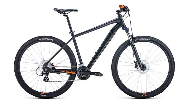 Велосипед горный FORWARD APACHE 29 X 29" 21" 16 (2x8) ск. черный матовый/черный 1BKW1M39D010 
