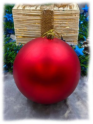 Шар 12 см 1 шт красный 120MP01-01R