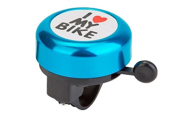 Звонок STELS 45AE-09 "I love my bike" черно-синий 210143 Звонок STELS 45AE-09 "I love my bike" черно-синий 210143