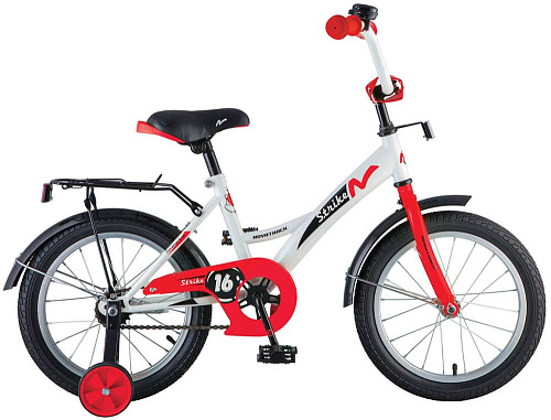 													Велосипед детский  Novatrack STRIKE 16"  бело-красный 163STRIKE.WTR8 