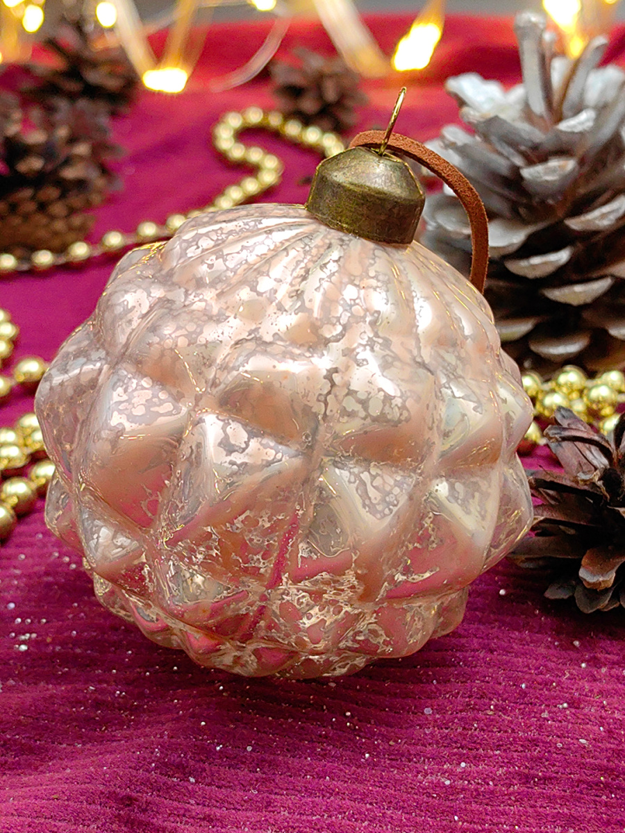 Шар розово-лавандовый 8 см, стекло Merry Green MG24252 фото 2 Шар розово-лавандовый 8 см, стекло Merry Green MG24252 фото 2