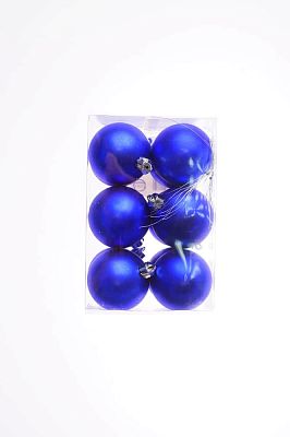 Набор шаров 6 см 12 шт синий AR3/6012B/B(017)