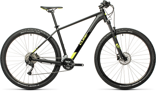 													Велосипед горный хардтейл CUBE AIM EX 29" 21" black´n´flashyellow 401450-21 2021